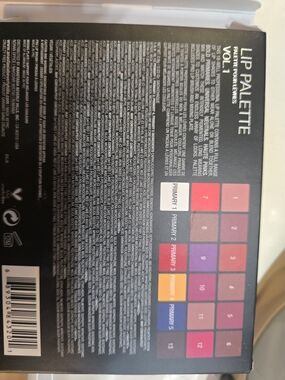 Lip Palette Vol. 1 Palette of 13 Shades - Pink, Red, Purple, Orange, Blue